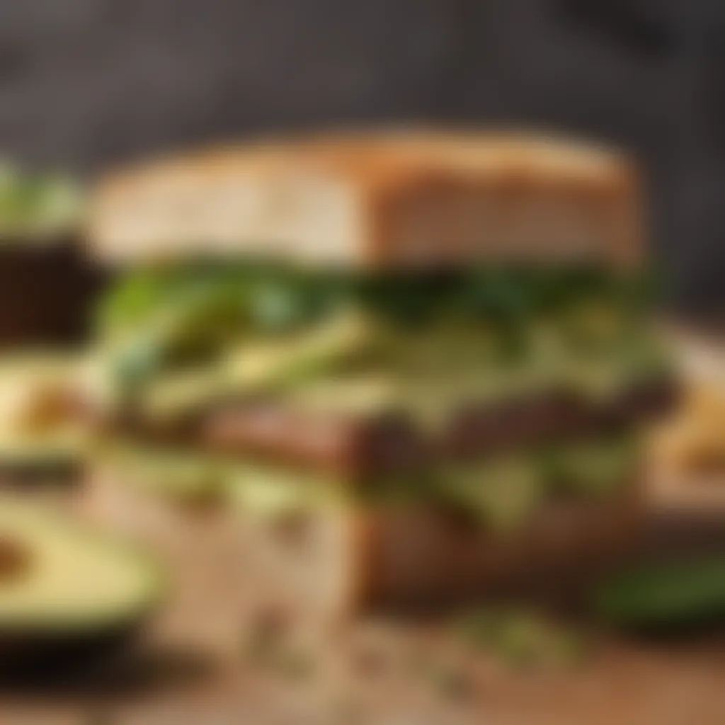 Exquisite Avocado Delight Sandwich