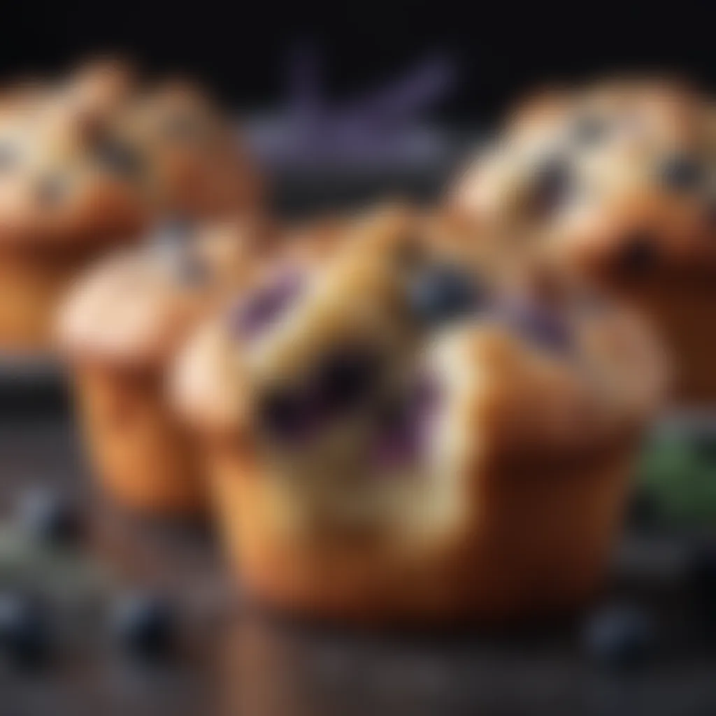 Exquisite Blueberry Muffin with Lavender Infusion