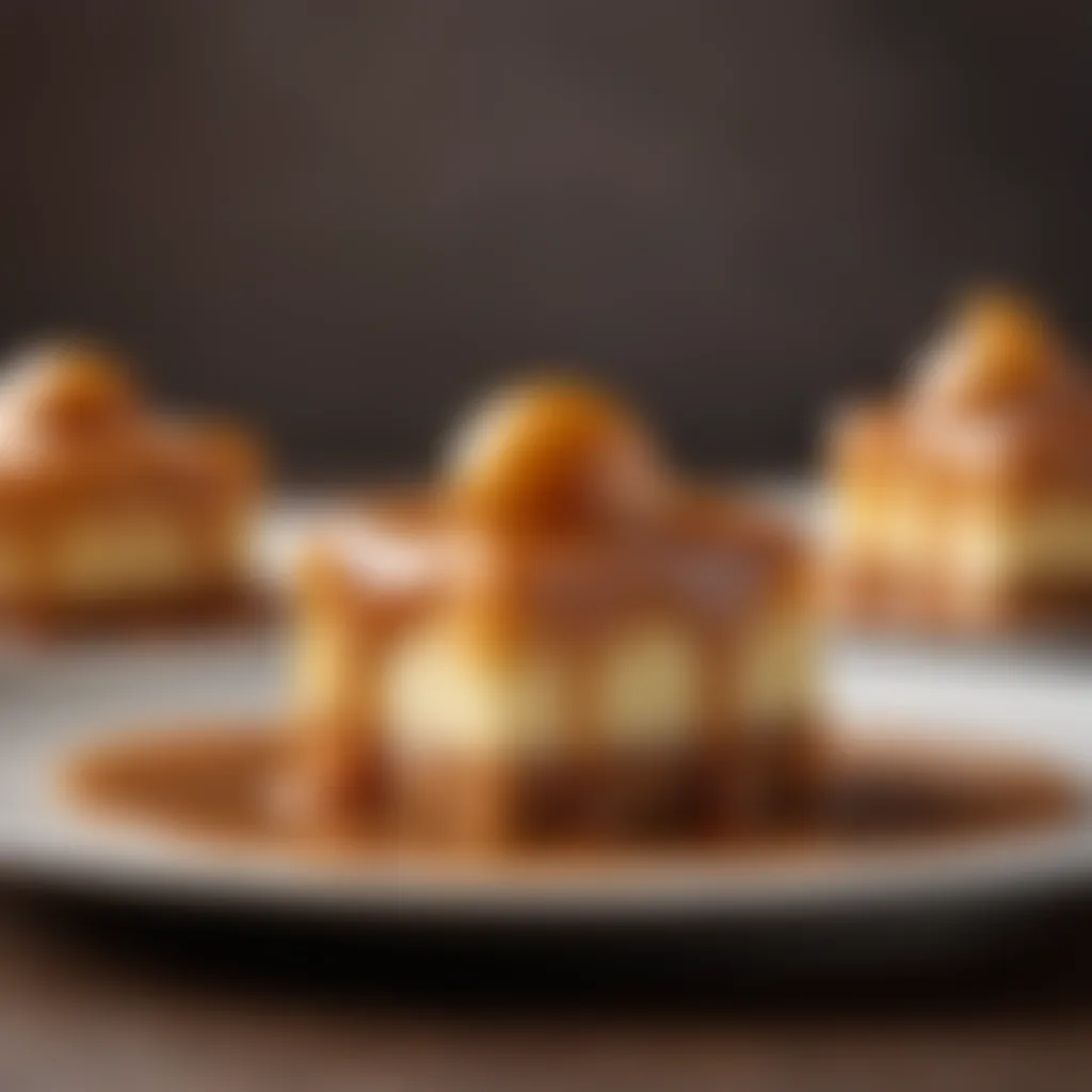 Exquisite caramel dessert with a hint of sophistication