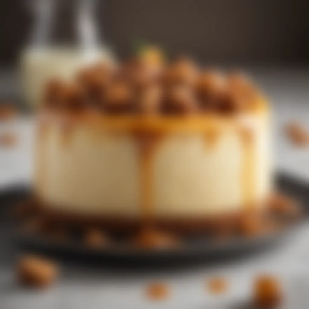 Exquisite cheesecake base with a hint of caramelized flavor