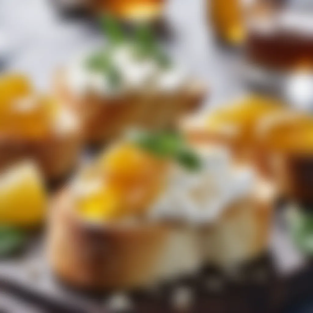 Exquisite Crostini with Fresh Ricotta and Honey