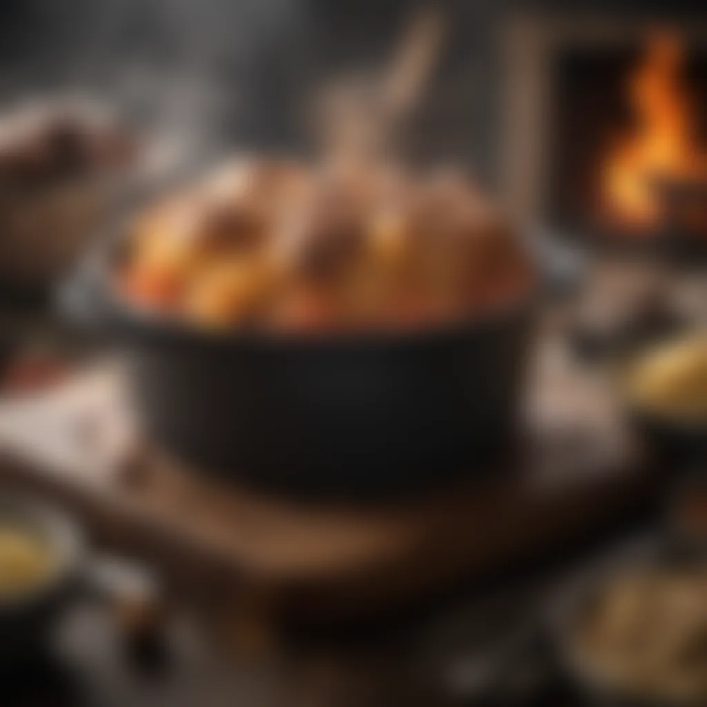 Indulgent Dutch Oven Dessert Delicacy Exquisite Dutch Oven Dessert