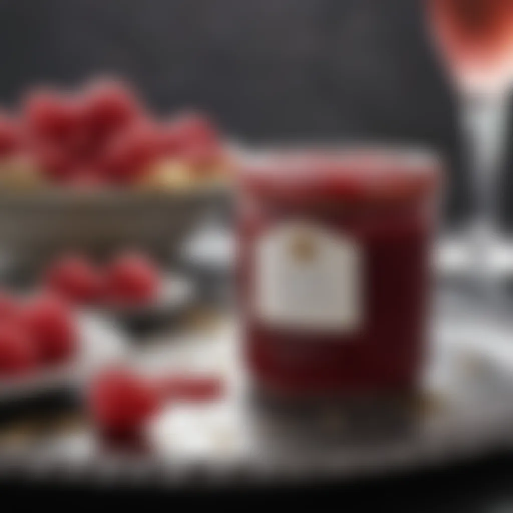 Opulent Champagne-Infused Raspberry Jam