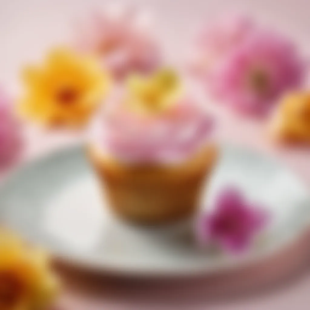 Exquisite Floral Cupcake