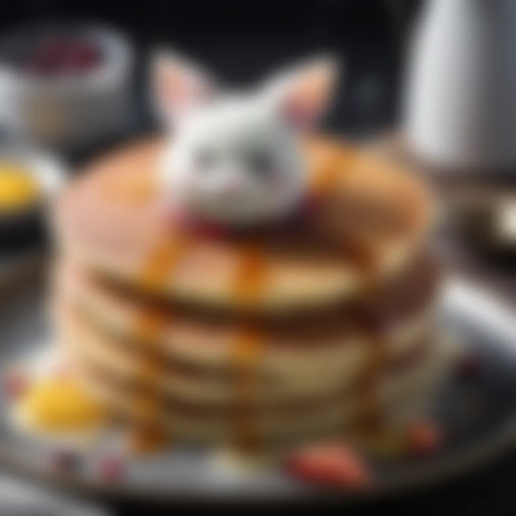 Exquisite Fluffy Moogle Pancakes