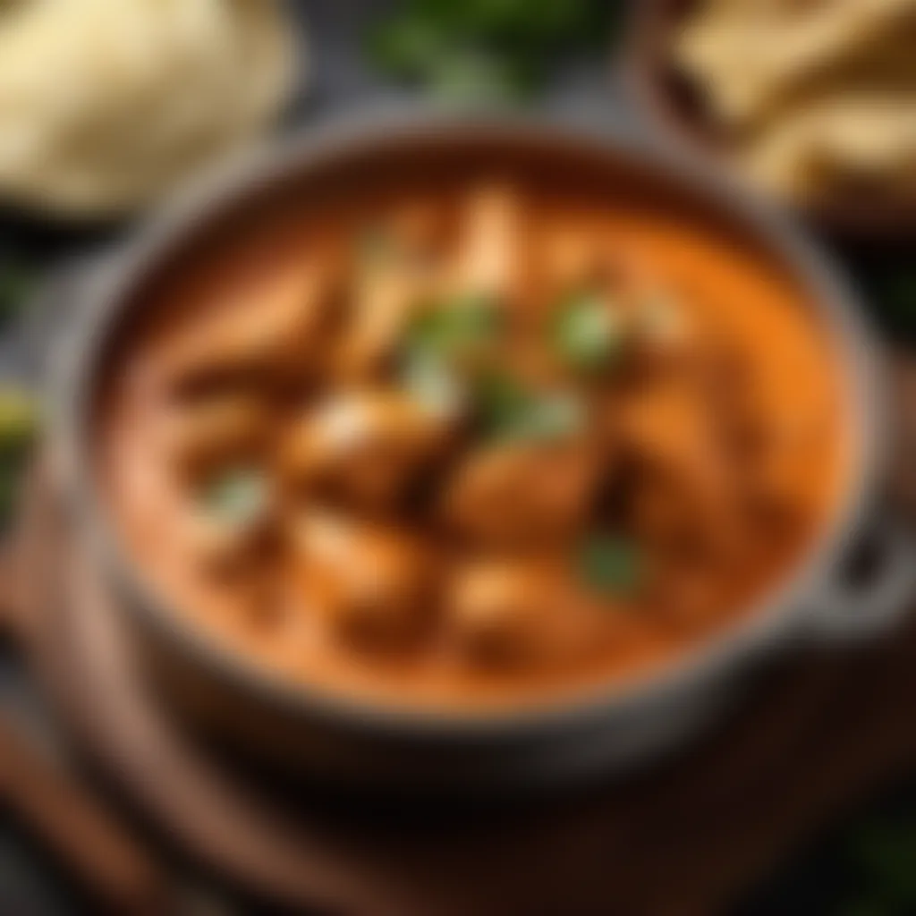 Mouthwatering Butter Chicken Masala Dish