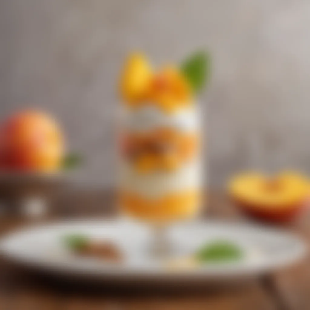 Elegant Mango Peach Parfait