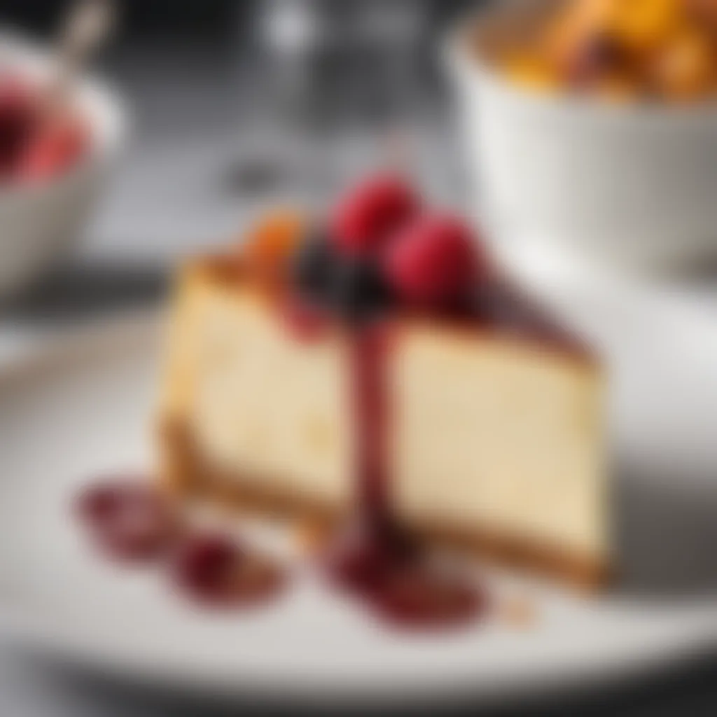 Decadent New York-Style Cheesecake with Fruit Compote