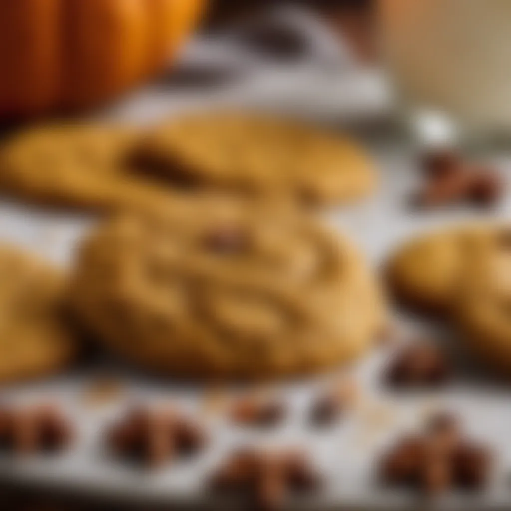 Exquisite pumpkin spice cookie dough