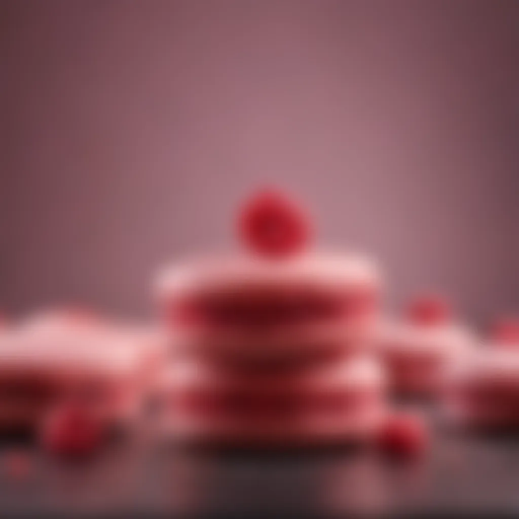 Exquisite Raspberry Macarons