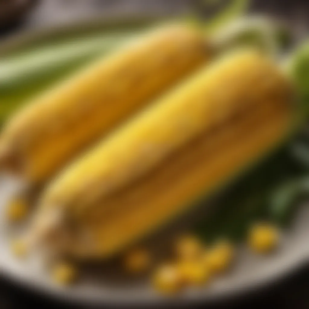 Gourmet Sweet Corn Presentation