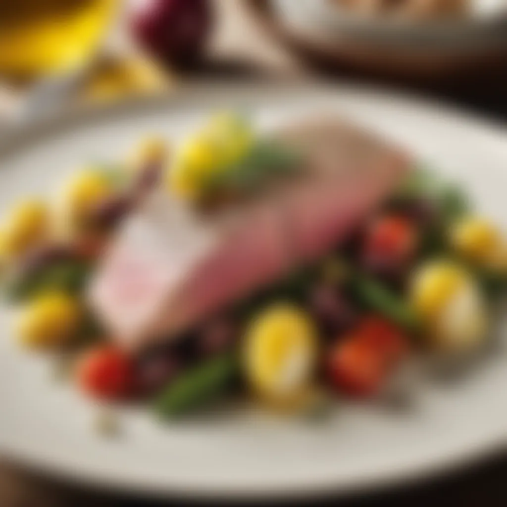 Captivating portrayal of the evolution of Tuna Nicoise through history