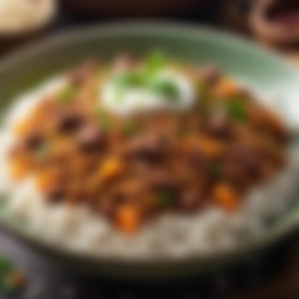 Perfect Rice Blend in Beef Akni Exquisite Rice Harmony