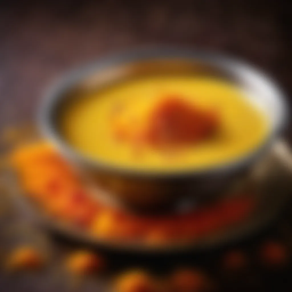 Exquisite saffron strands adding a touch of luxury to the kheer mixture