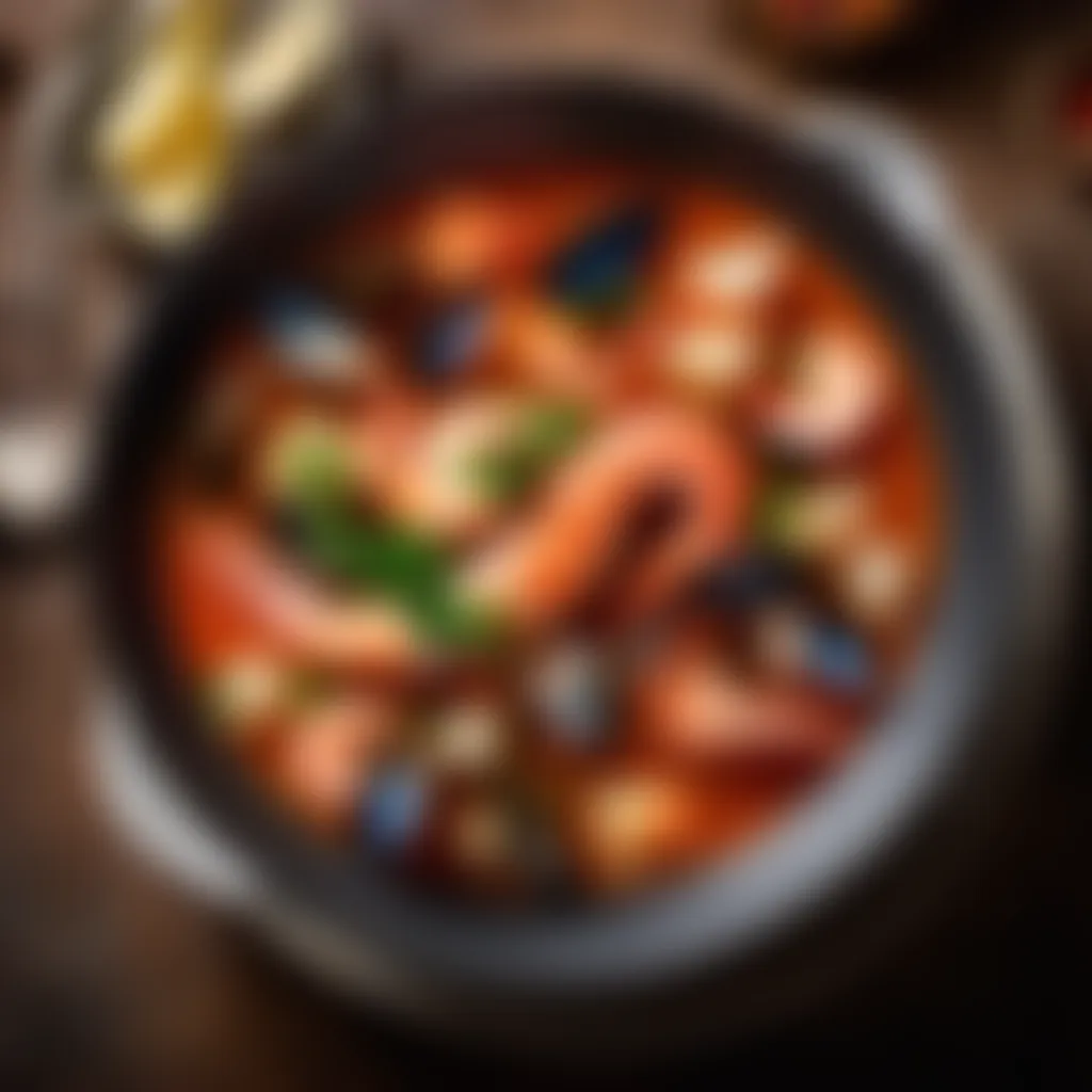 Exquisite blend of fresh seafood in Gordon Ramsay's fish soup