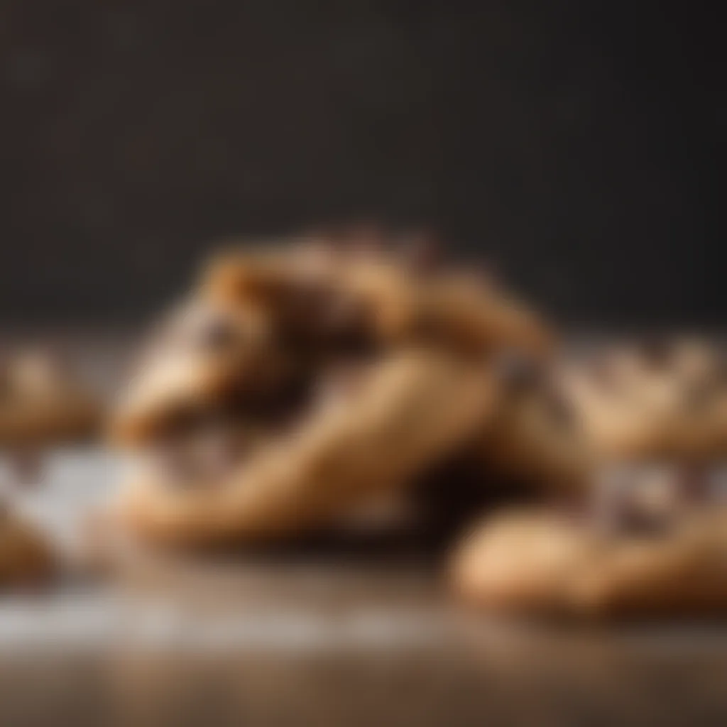 Exquisite sugar-free chocolate chip cookie dough being prepared