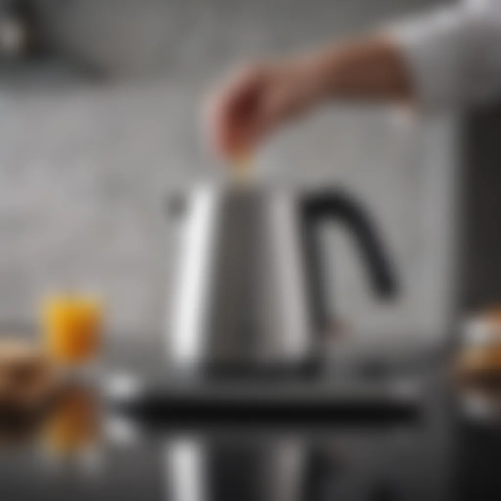 Ergonomic Handle Design of Fellow Stagg EKG+ Electric Kettle