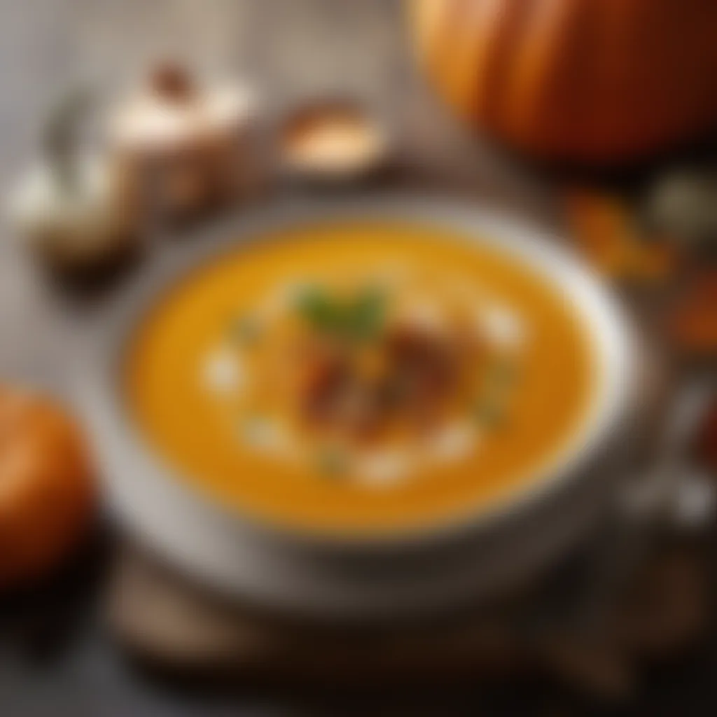 Festive Pumpkin Soup Bowl