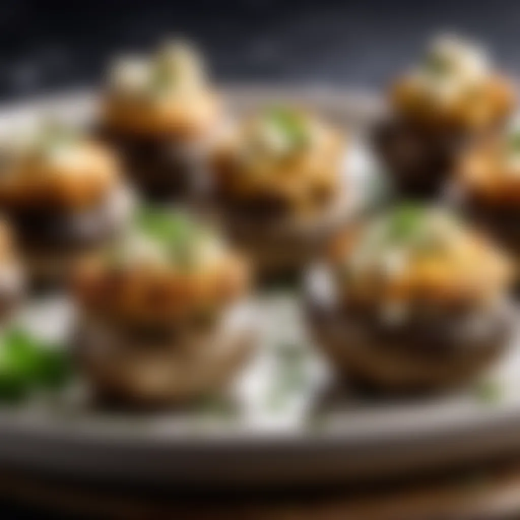 Feta Cheese Stuffed Mushrooms