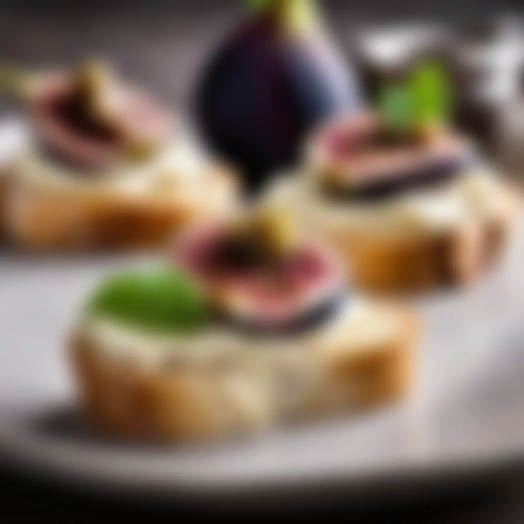 Fig and Brie Crostini