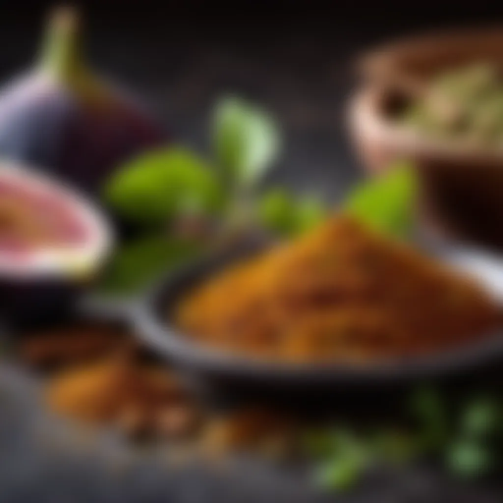 Spices and Herbs for Making Fig Chutney Spices and herbs for making fig chutney