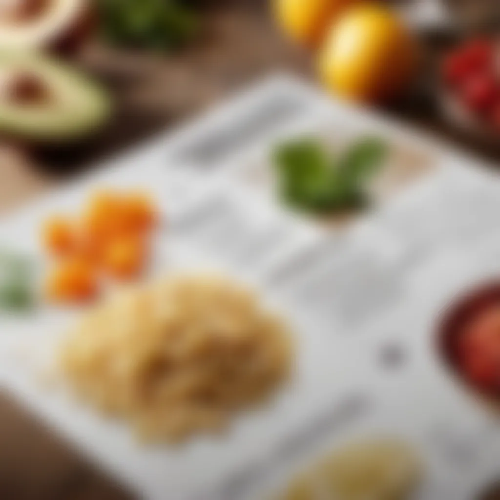 Recipe Card Filled with Ingredients Recipe card filled with ingredients