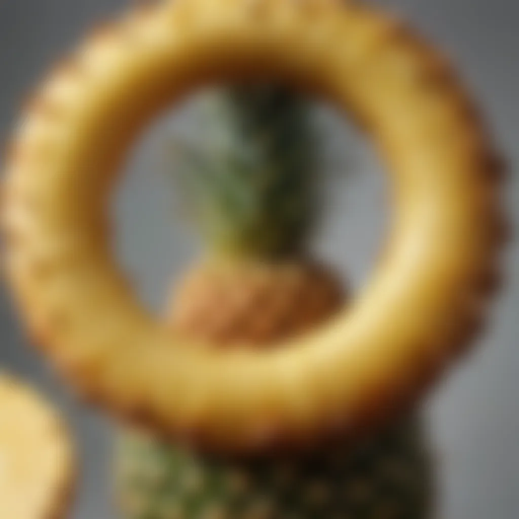 Finessed Pineapple Ring Arrangement