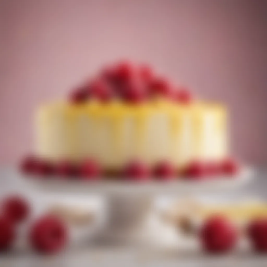 Zesty Lemon Raspberry Cheesecake