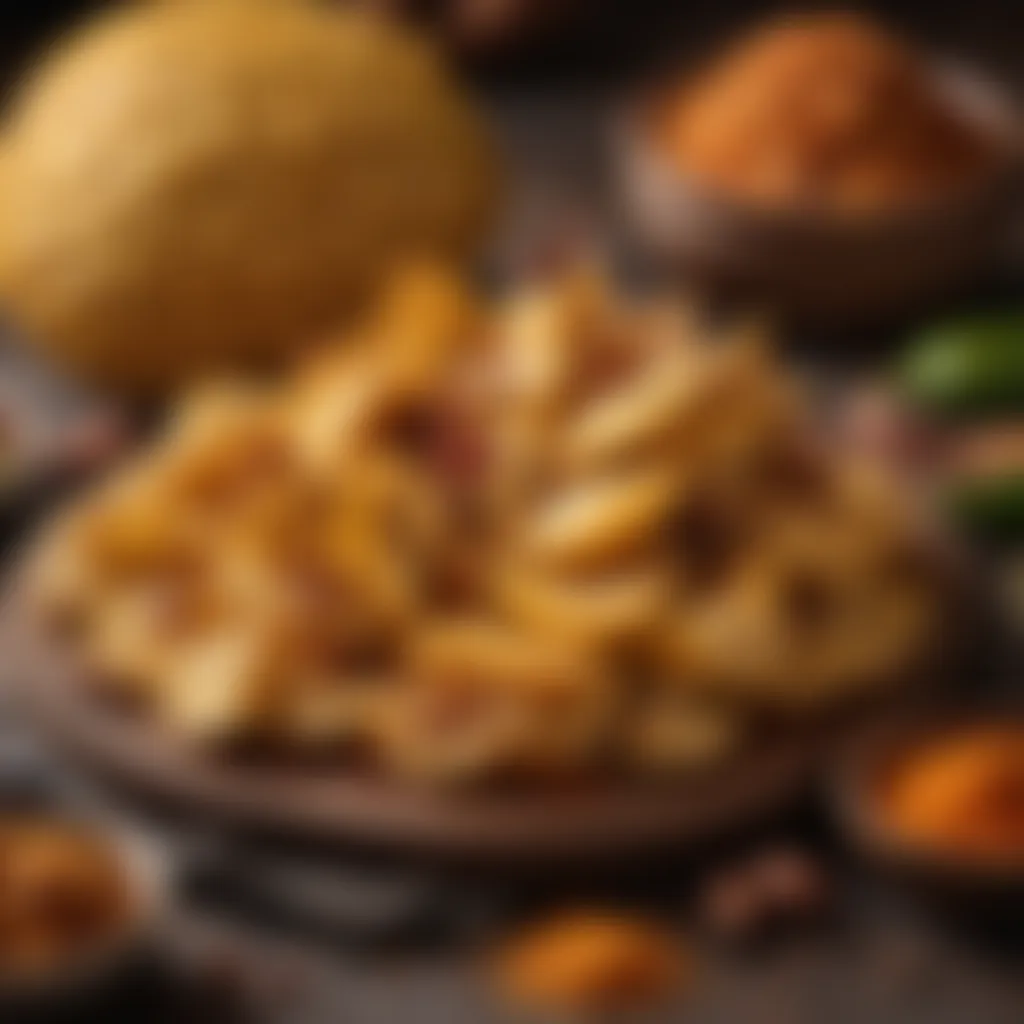 Flavor Synergy: Seasoning Jackfruit for BBQ A diverse array of spices and sauces used to enhance jackfruit dishes.