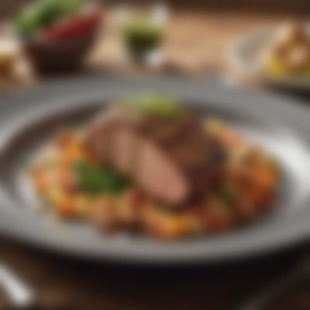 Sensational Main Course Creation Elegant display of flavorful main course