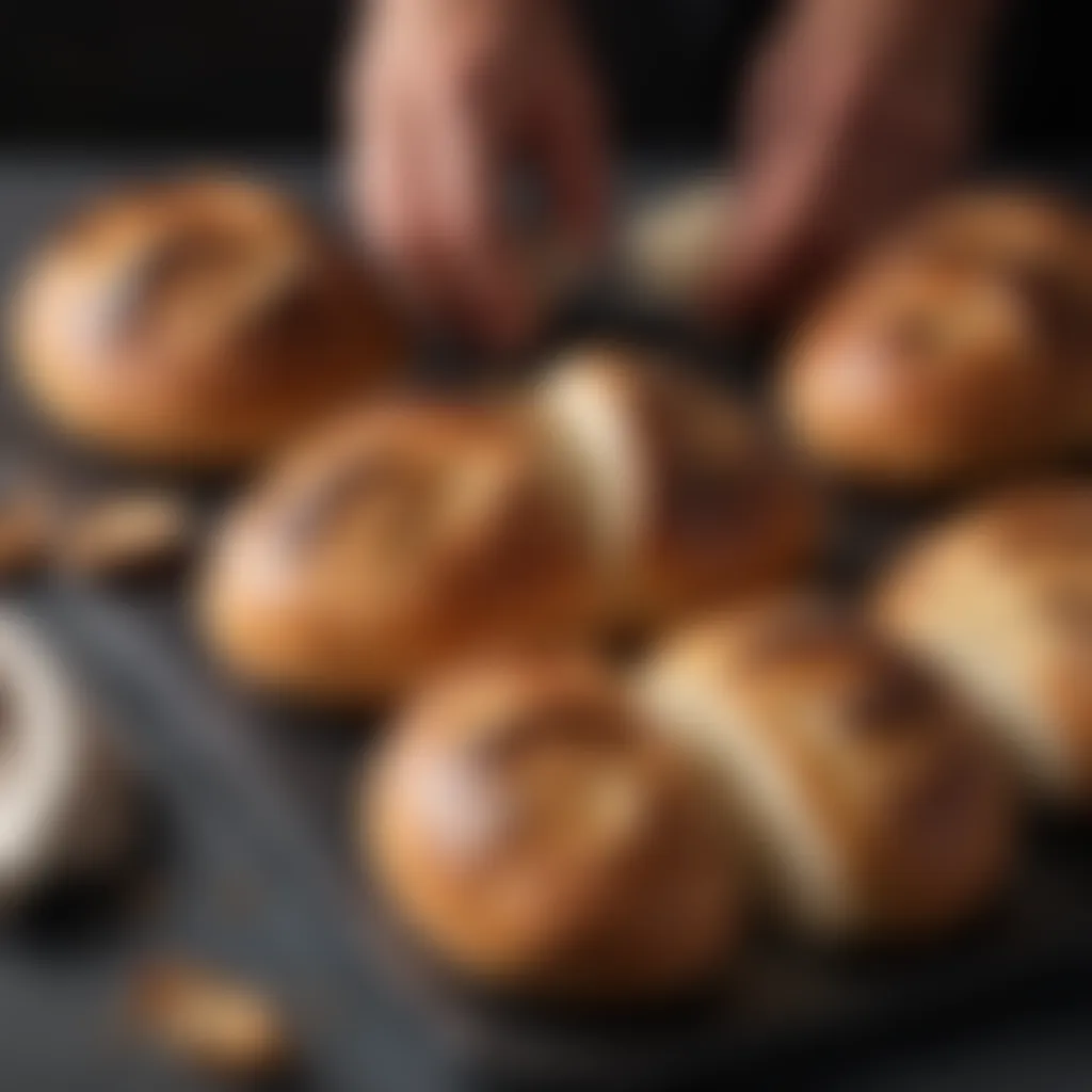 French Black Steel Sheet Pan with Freshly Baked Bread