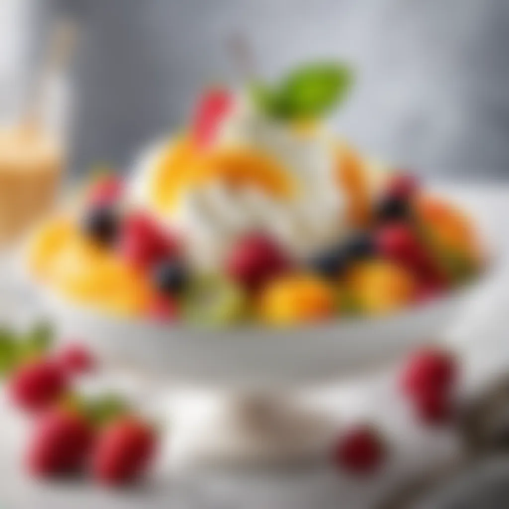 Fresh Fruits and Whipped Cream