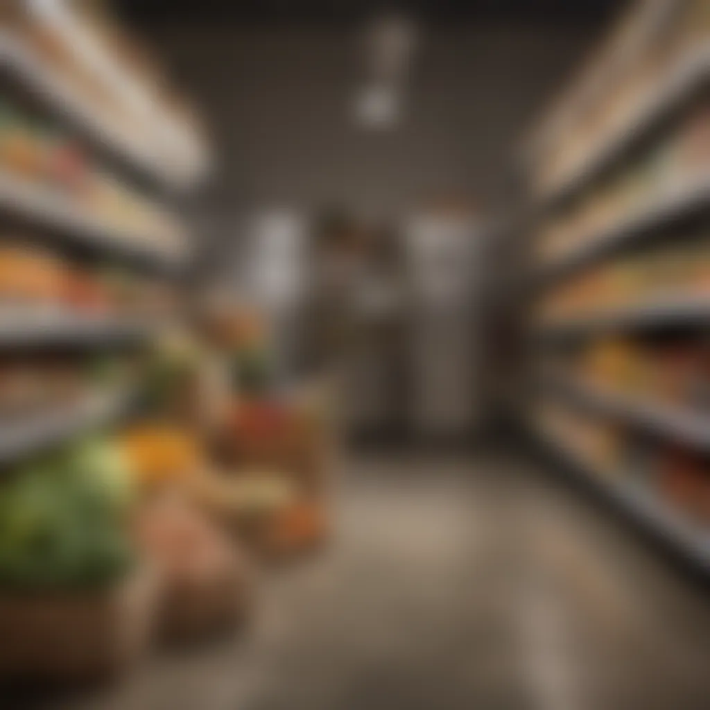 A variety of fresh groceries ready for delivery