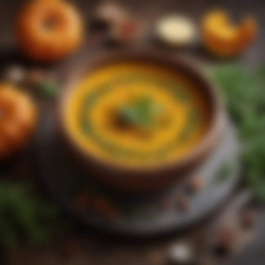 Aromatic Herbs and Spices Fresh Herbs and Spices for Pumpkin Soup