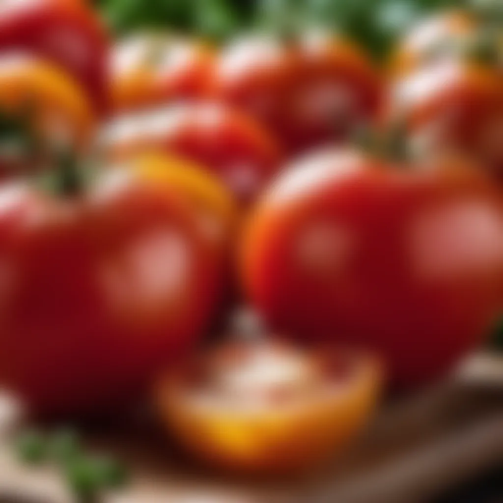 Fresh ripe tomatoes, essential ingredient for Pan Con Tomate