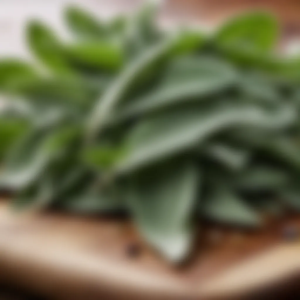 Fresh Sage Leaves