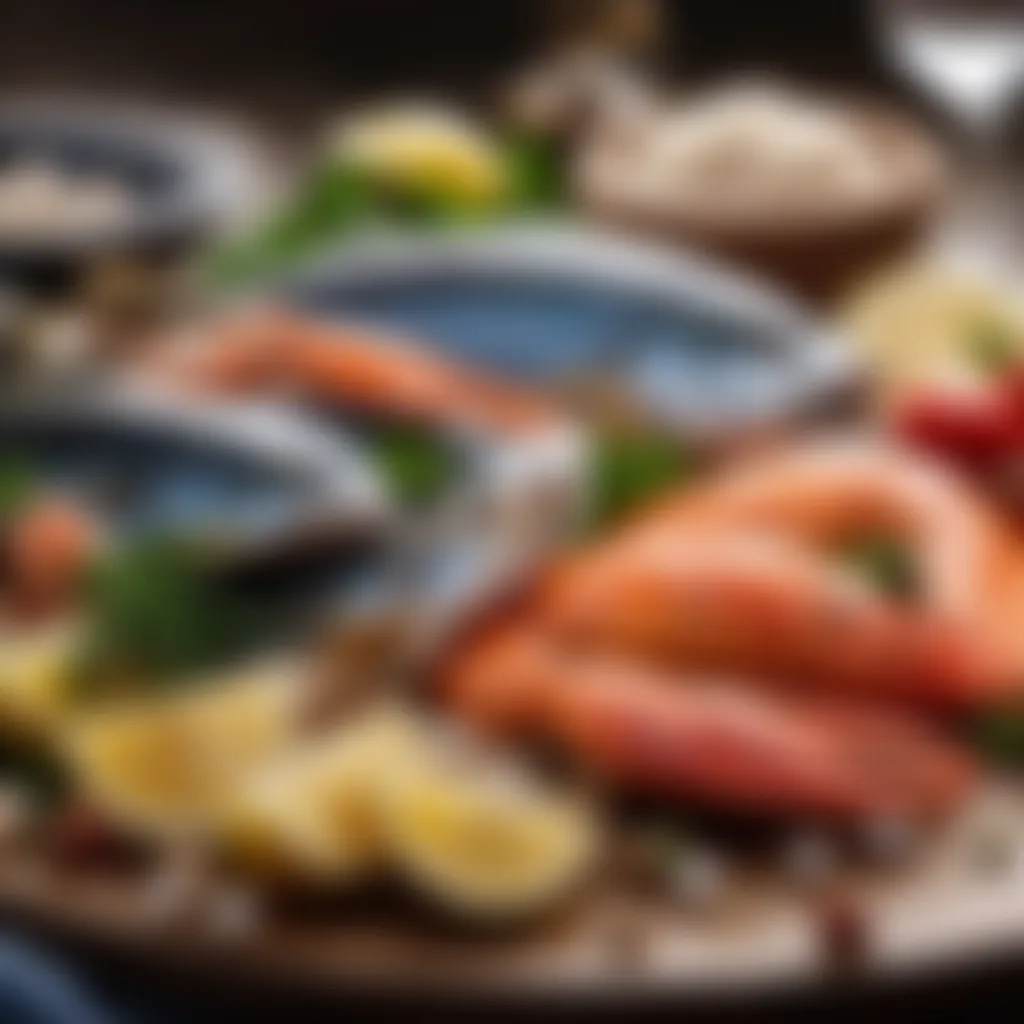 Fresh seafood ingredients for jwipo recipe