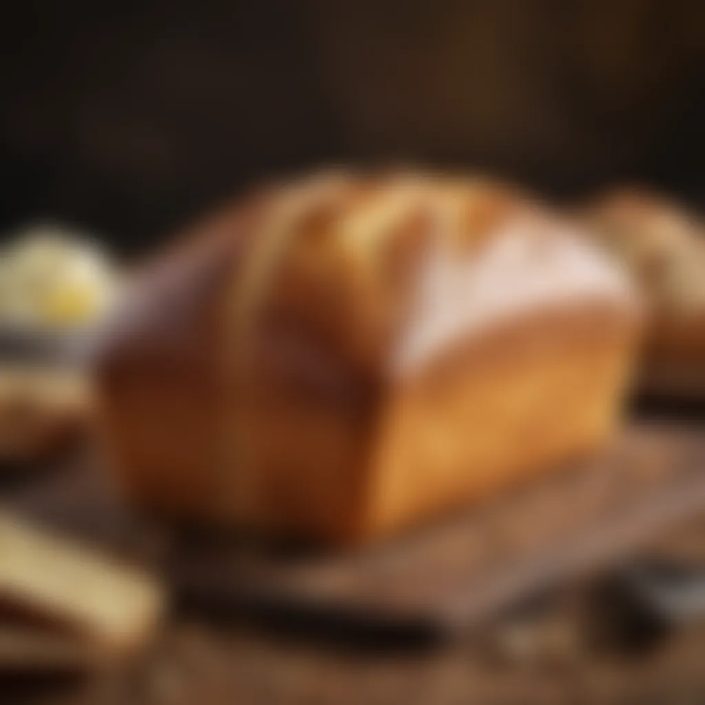 Golden Aromatic Bread Loaf Freshly baked bread, golden and aromatic