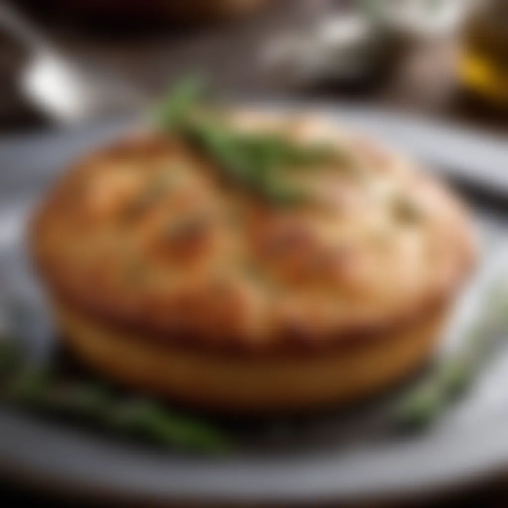 Freshly Baked HverabrauĆ° with a Sprig of Rosemary Freshly Baked HverabrauĆ° with a Sprig of Rosemary