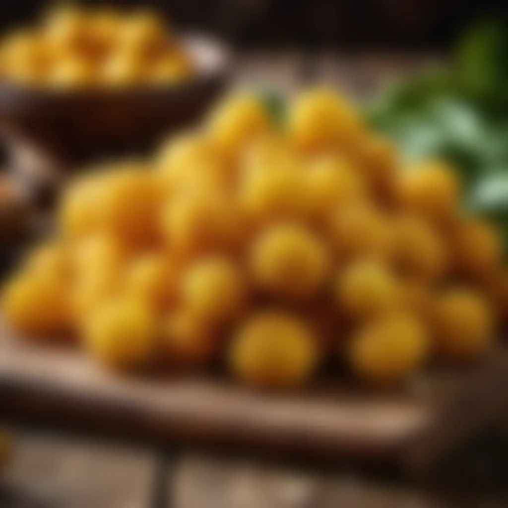 Freshly harvested kaddu on a rustic wooden background