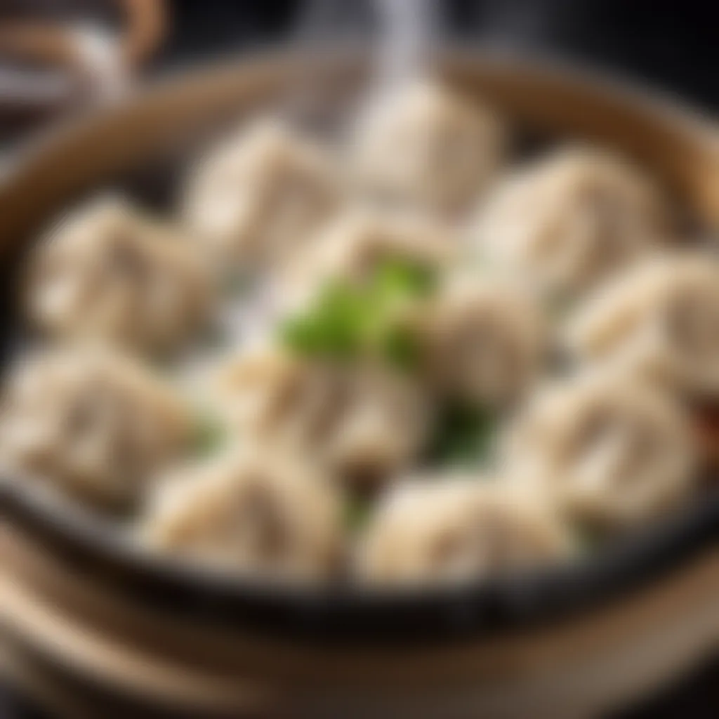 Freshly Steamed Chicken Dumplings