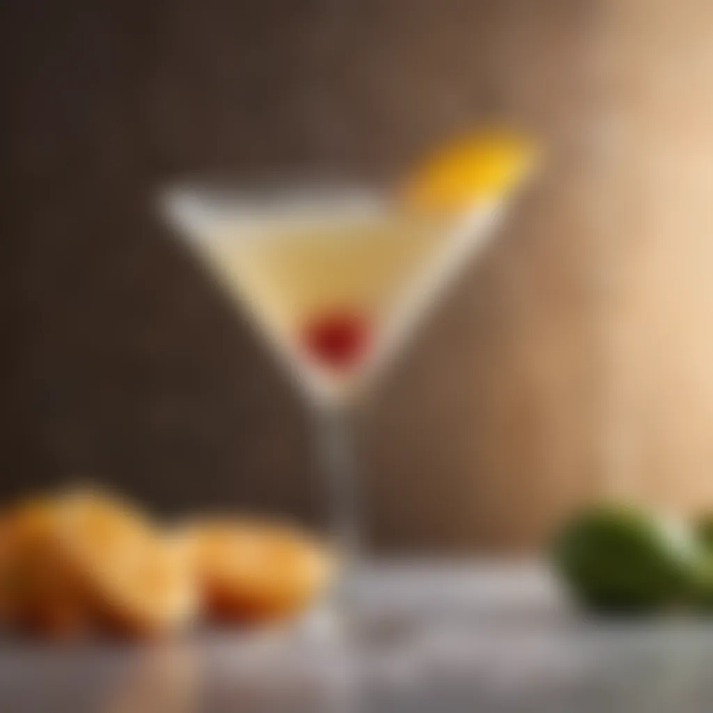 Exquisite Frozen Martini with Citrus Infusion