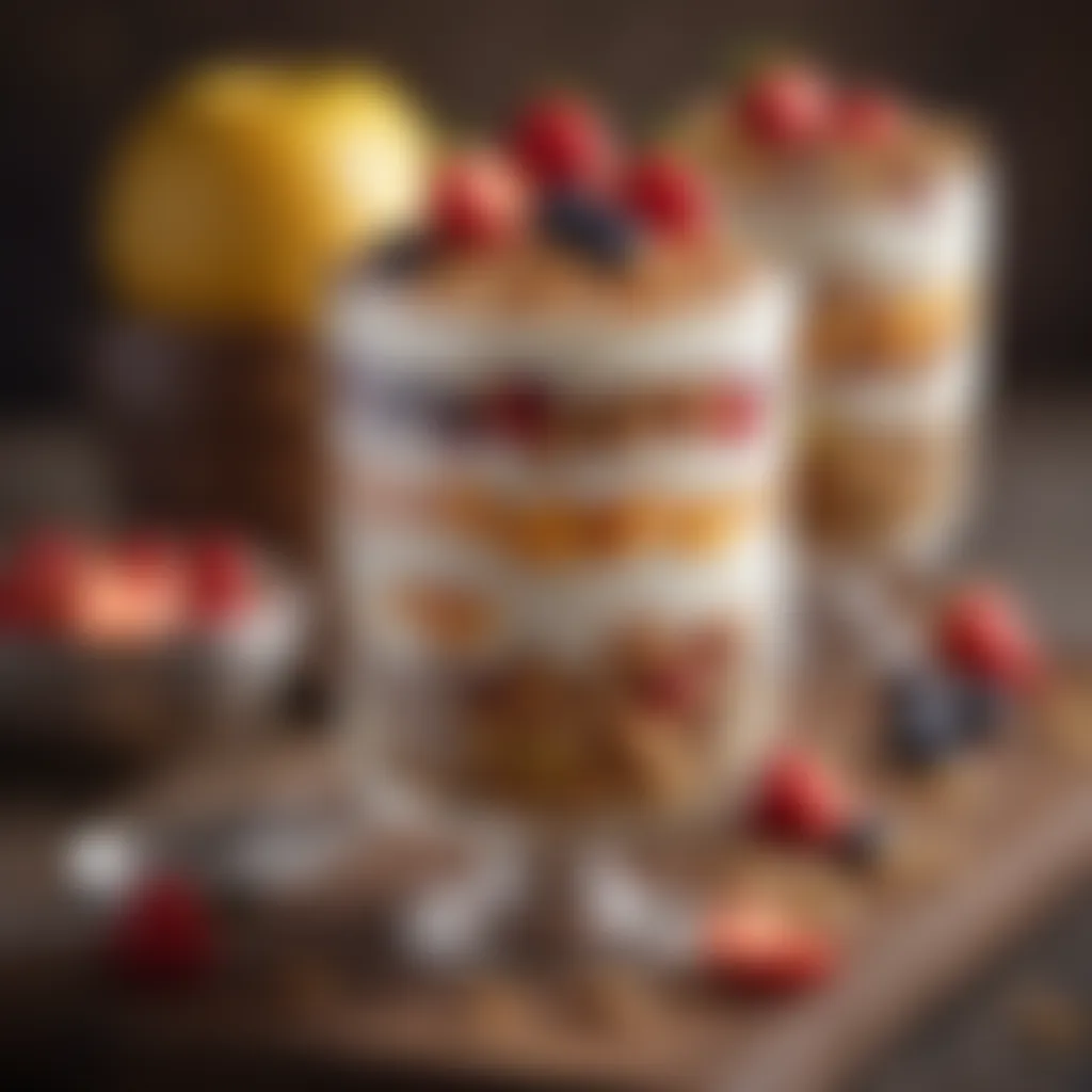 Delicious Fruit Parfait with Granola