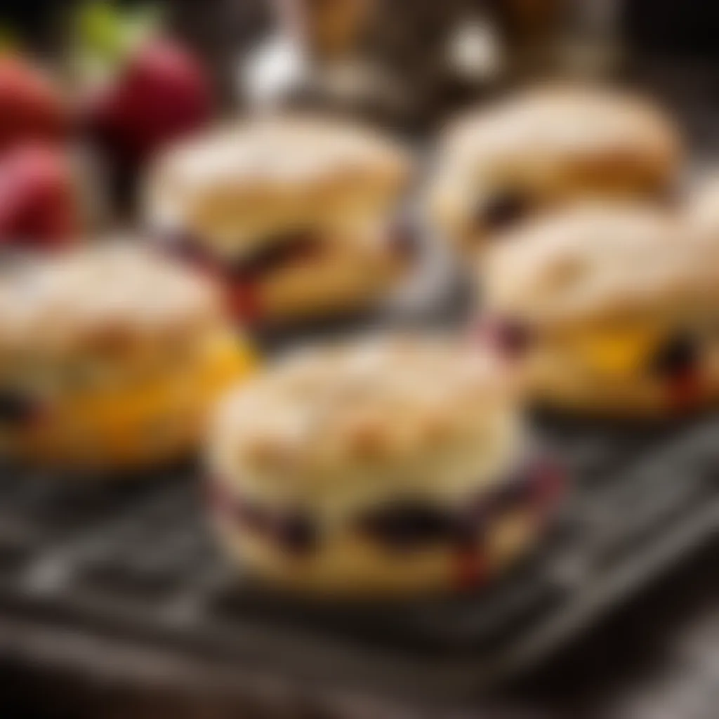 Scones on a wire rack