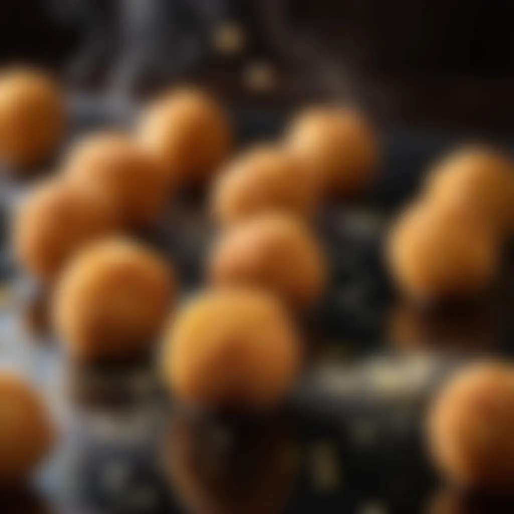 Frying Awamat Balls Frying Awamat Balls