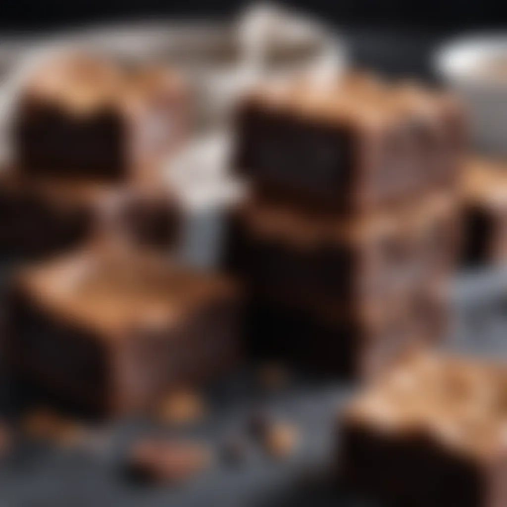 Freshly Baked Batch of Fudgy Brownies Freshly baked batch of fudgy brownies