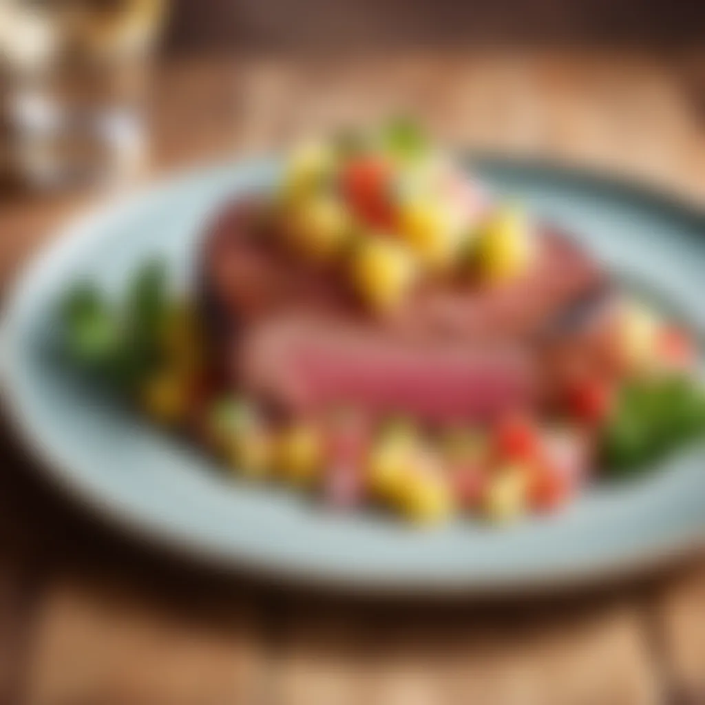 Gammon steak with pineapple salsa