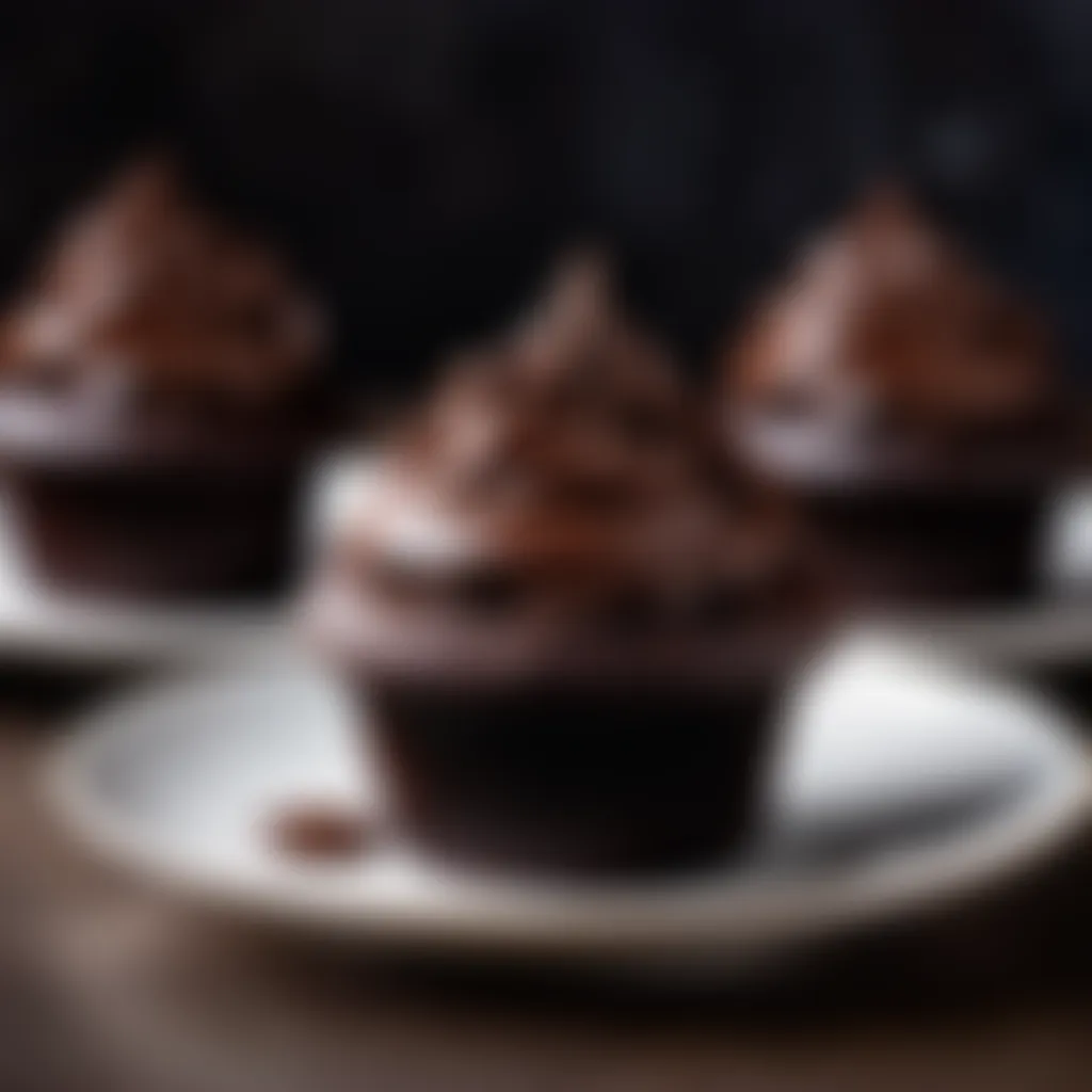 Ganache-Filled Chocolate Cupcakes