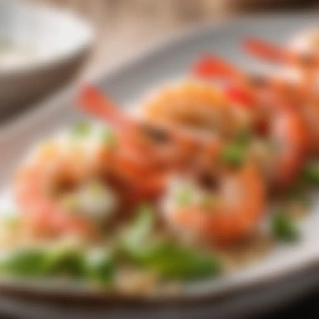 Garlic Prawns Plating Garlic Prawns Plating