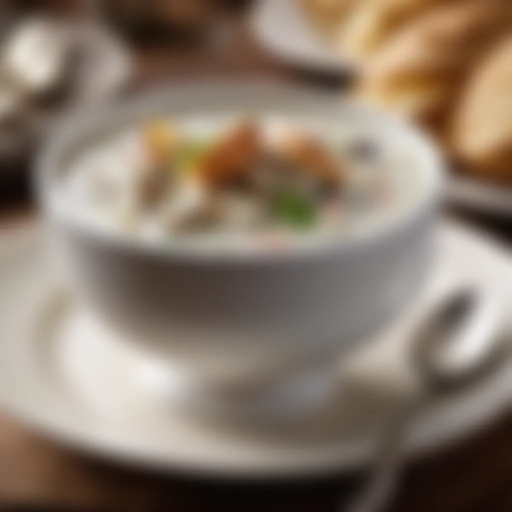 Garnished Clam Chowder